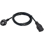 Шнур питания ITK PC-C19D-2M C19-Schuko проводник.:3x1.5мм2 2м 230В 16А (упак.:1шт) черный, фото 1