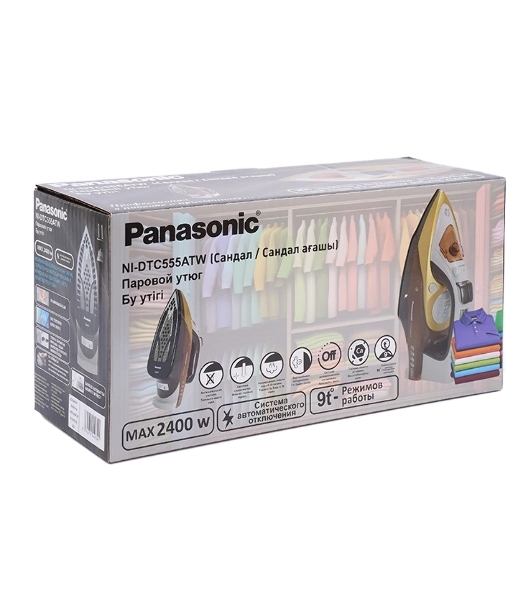 Утюг Panasonic NI-DTC555ATW сандаловый, 2400 Вт, 30 г/мин, 140 г/мин, 300 мл
