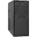 Компьютерный корпус Minitower ExeGate MA-372UX-UNS500 (mATX, БП UNS500 с вент. 12см, 2хUSB+2хUSB3.0, аудио, черный), фото 1
