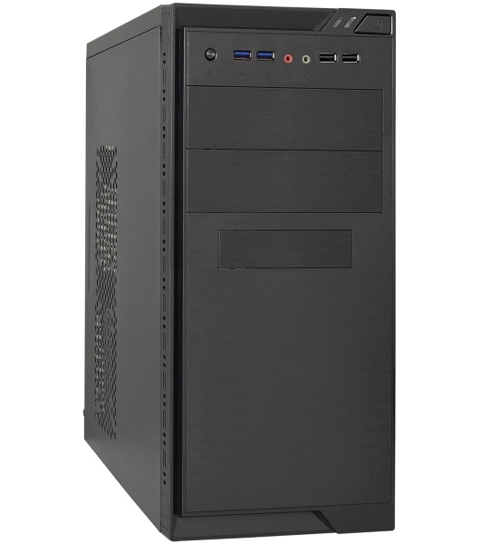 Компьютерный корпус Minitower ExeGate MA-372UX-UNS500 (mATX, БП UNS500 с вент. 12см, 2хUSB+2хUSB3.0, аудио, черный)