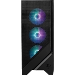 Компьютерный корпус без блока питания Case MSI MAG FORGE 321R AIRFLOW, Midi-Tower, TG, 4x120мм ARGB, 2xUSB 3.2, 1xUSB 3.2 Type-C, ATX, mATX, mITX черный, фото3