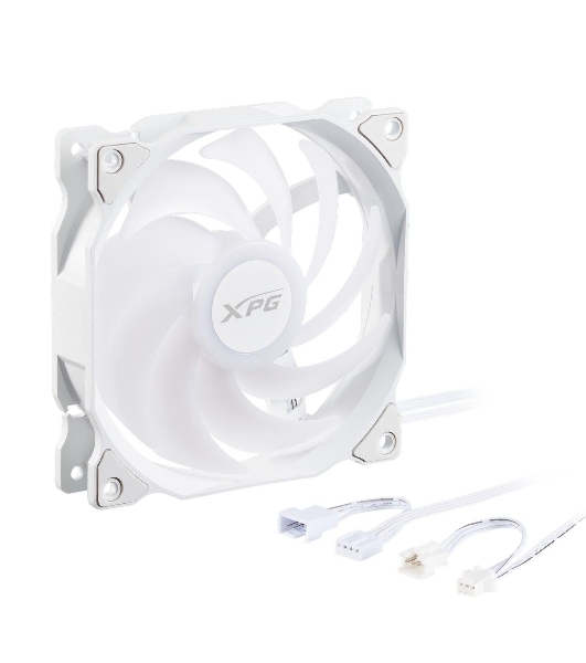 Вентилятор для корпуса ADATA XPG VENTO 120 ARGb PWM белый, 120 мм, 1850 об/мин, 21 дБ, 4 pin