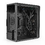 Компьютерный корпус Minitower ExeGate mEVO-7803-XP500 (mATX, БП XP500 с вент. 12см, 2*USB+1*USB 3.0, HD аудио, черный, 2 вент. 12см с RGb подсветкой), фото3