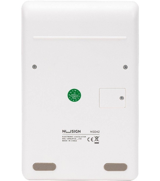 Калькулятор настольный Deli Nusign ENS042WHITE белый 12-разр.