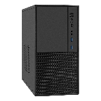Компьютерный корпус Minitower ExeGate BAA-308MU2-AAA450 (mATX, БП AAA450 с вент. 8см, 1хUSB+2хUSB 3.0, HD Audio, черный), фото 1