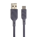 Кабель QUMO 32962 USB-A на Type-C, силиконовый, 1м, 3A, 18W (серый), фото 1
