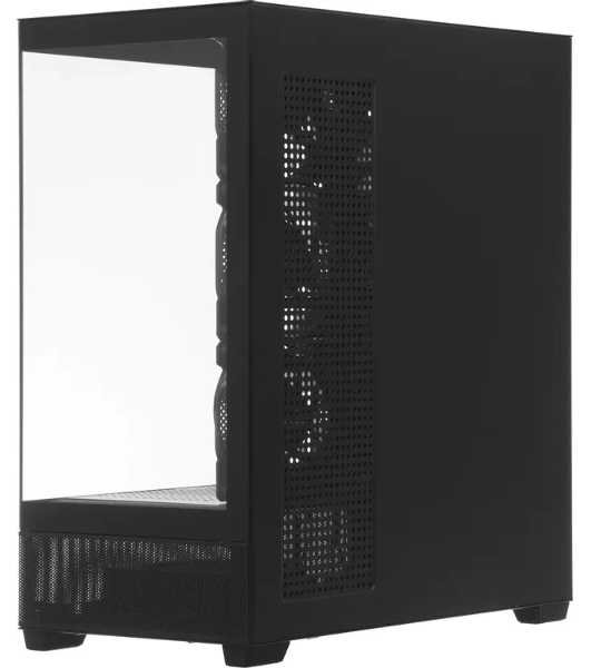 Корпус ACCORD ACC-ZA11B AR Black, Midi-Tower, чёрный, 4 x 120 мм