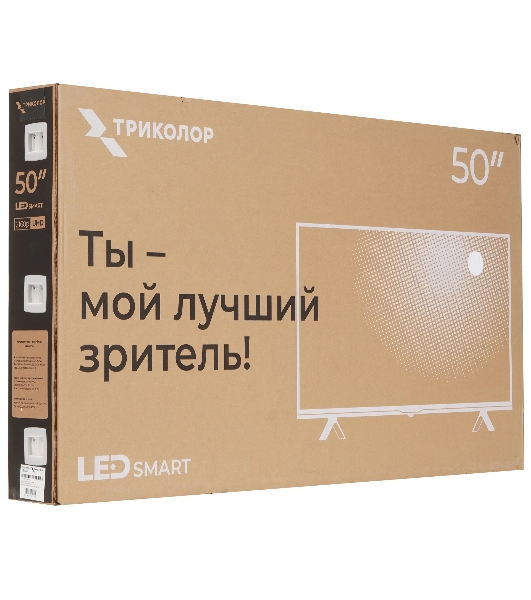 Телевизор Триколор 50' H50UC2 черный DLED UHD 4K 60Hz Smart TV