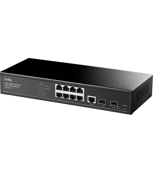 Коммутатор Cudy GS2008S2, 8×1 Гбит/с, 2×1 Гбит/с SFP