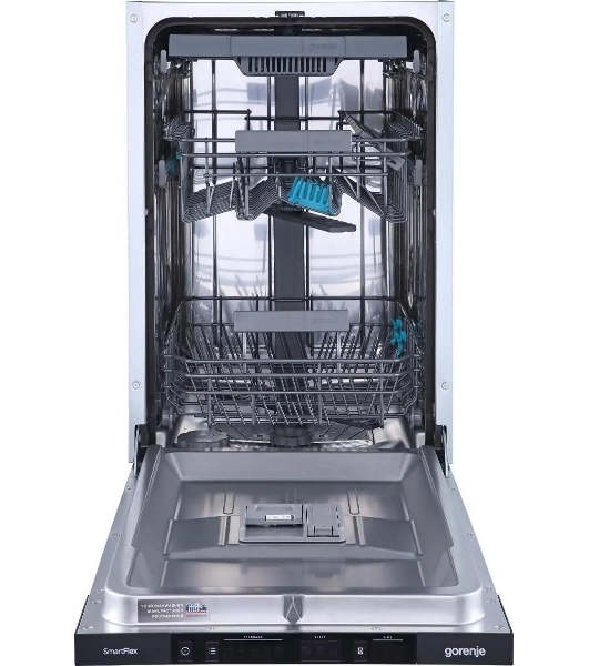 Встраиваемая посудомоечная машина Gorenje GV561D10, узкая, ширина 44.8см, полновстраиваемая, загрузка 11 комплектов