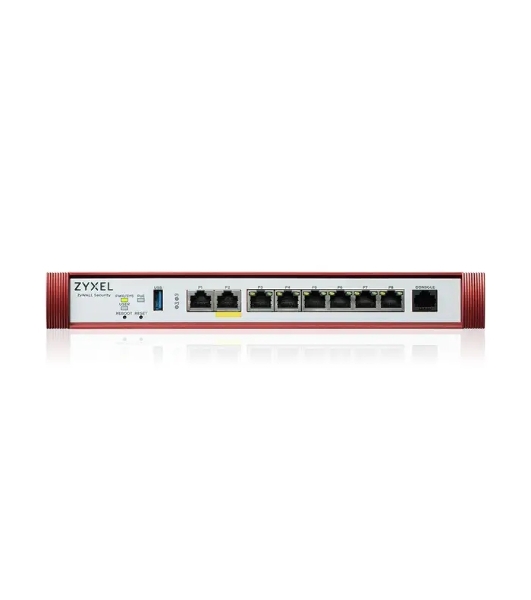 Межсетевой экран Zyxel USG FLEX 200HP с подпиской Gold на 1 год (AS, AV, CF, IDP/DPI, Sandboxing, SecuReporter), Rack, 1xRJ-45: 1/2.5G (LAN/WAN), 1xRJ-45: 1/2.5G PoE+ (LAN/WAN), 6xRJ-45: 1G (LAN/WAN),