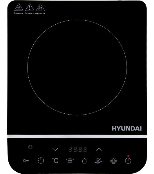 Плита настольная электрическая Hyundai HYC-0104 черный стеклокерамика (настольная)