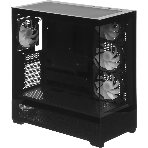 Корпус ACCORD ACC-ZA11B AR Black, Midi-Tower, чёрный, 4 x 120 мм, фото 1