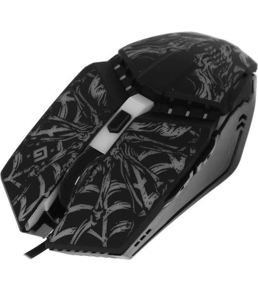 Мышь проводная Defender Prototype GM-670L черный, 2400 dpi, USB, кнопки - 6