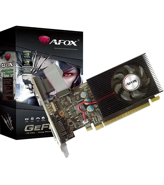 Видеокарта AFOX GT730 2Gb DDR3 PCI-E2.0 2ГБ DDR3, 128 бит, DVI-I, HDMI, VGA (D-Sub), GPU 700 МГц