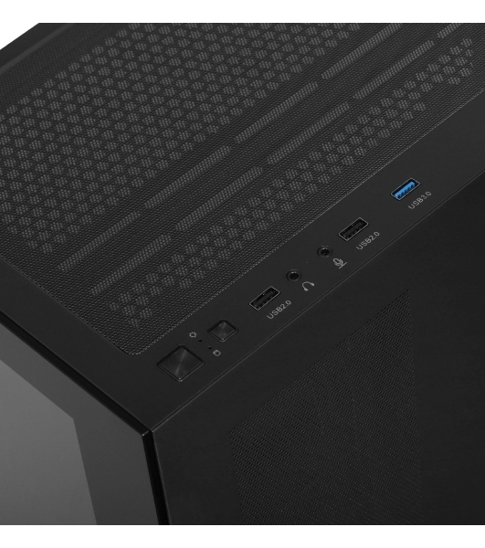 Компьютерный корпус Ocypus Gamma C72 BK ATX/win/black/no PSU/Tempered Glass