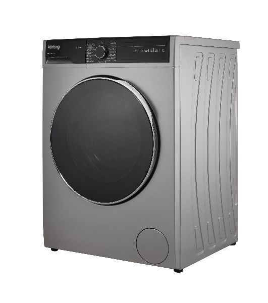 Стиральная машина Korting KWD 58L1496S серебристый, загрузка фронтальная 9 кг, 1400 об/мин., класс: А