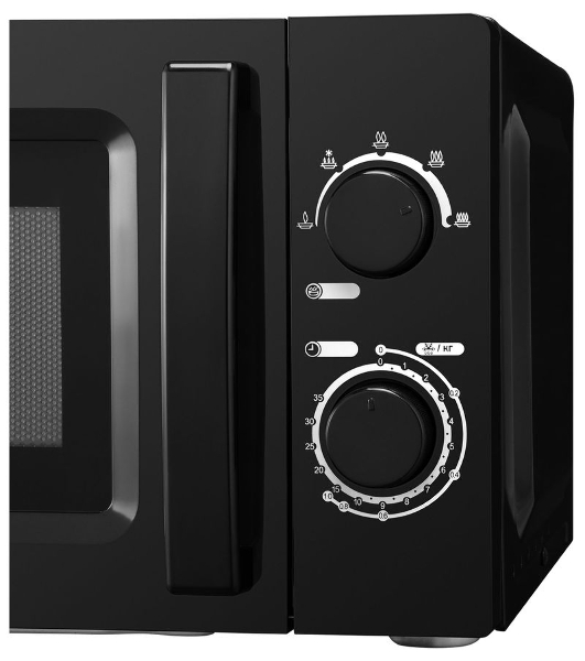 Микроволновая печь Hyundai HYM-M2008 черный, 20 л, 700 Вт, переключатели - поворотный механизм