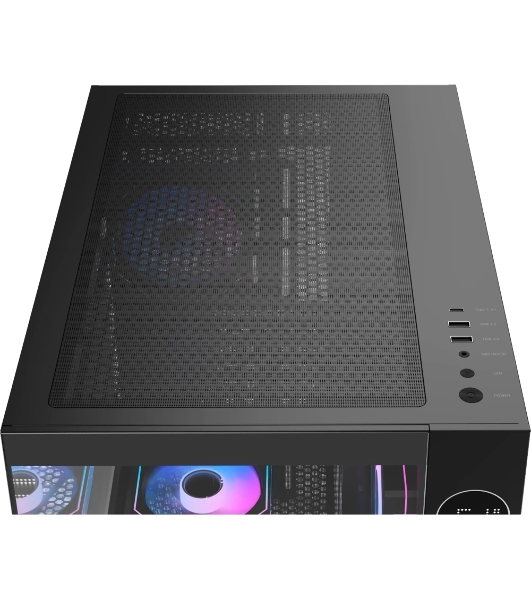 Компьютерный корпус Ocypus Iota C70 BK ARGB ATX/win/black/6 ARGB fans/no PSU/Tempered Glass