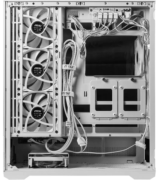Компьютерный корпус MSI MAG Pano 110R PZ белый без БП ATX 6x120мм 7x140мм 2xUSB 3.0 1xUSB3.1 audio AirDuct bott PSU