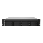 Сетевое хранилище без дисков SMB QNAP TS-832PXU-4G 8-Bay AL324 quad-core 1.7 GHz 2U rackmount NAS, 4Gb DDR4 UDIMM RAM (max 1x16Gb), SATA 6Gb/s, 2x 10GbE SFP+ LAN, 2x2.5 GbE LAN, 1x PCIe Gen2 x2 slot. W/o RAIL-B02, фото 1