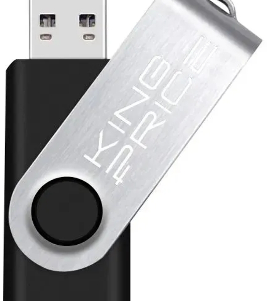 Флешка USB KingPrice KPFD2 (KPFD2A032ABK), 32Gb, USB 2.0, R/W 20/10, черный/сере