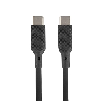 Кабель QUMO 32964 Type-C на Type-C, силиконовый, 1м, 3A, 60W, PD черный, фото 1