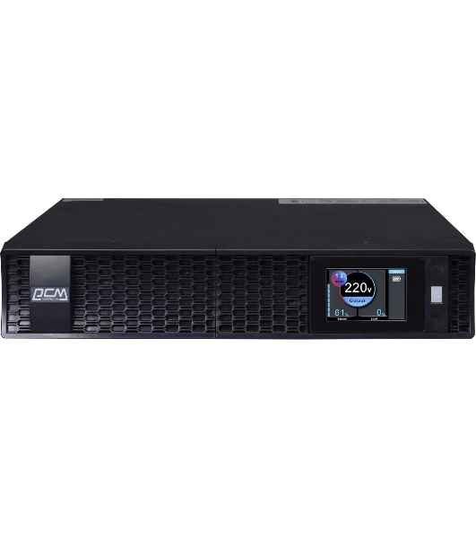 Источник бесперебойного питания Powercom Next, On-Line, 1500VA/1500W, Rack/Tower, 8*IEC320-C13, LCD, Serial+USB, SmartSlot, подкл. доп. Бат.