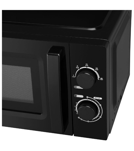 Микроволновая печь Hyundai HYM-M2008 черный, 20 л, 700 Вт, переключатели - поворотный механизм