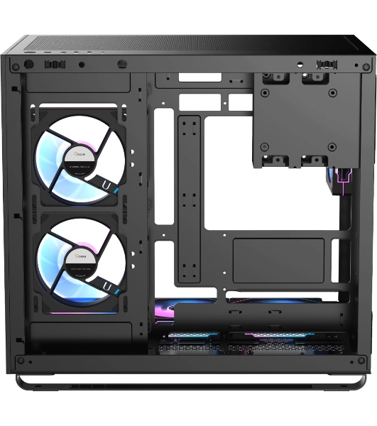 Компьютерный корпус Ocypus Iota C70 BK ARGB ATX/win/black/6 ARGB fans/no PSU/Tempered Glass