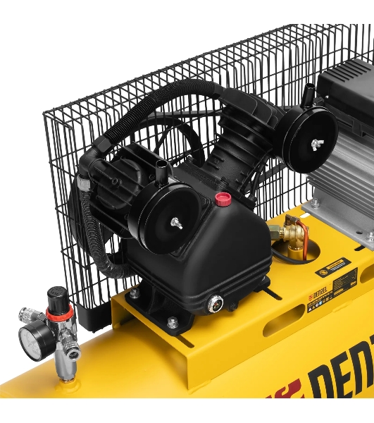 Компрессор воздушный Denzel BCV2300/100 рем. привод, 2,3 кВт, 100 л, 440 л/мин
