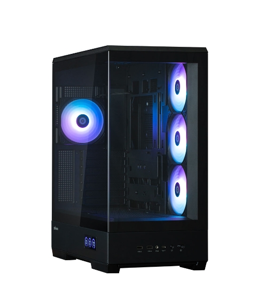 Компьютерный корпус ZALMAN P50 DS, ATX, черный, WINDOW, 2x3.5', 3x2.5', 1xUSB TYPE-C, 2xUSB 3.0, SIDE 3x120мм ARGb, REAR 1x120мм ARGb