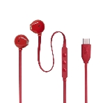 Проводные наушники JBL Tune 305C красный, вкладыши, USB Type-C, фото 1