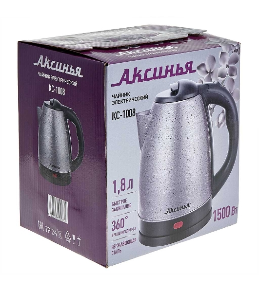 Чайник электрический АКСИНЬЯ КС-1008 серый