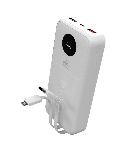 Портативный аккумулятор MORE CHOICE (4620202552822) PB35-20 20000mAh 2USB+1Type-C 3.0A 22.5W+PD20W+QC3.0, белый