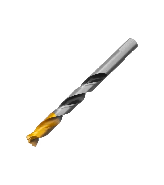 Сверло спиральное по металлу Denzel 12 x 151мм, Р6М5, Golden Tip, многогранная заточка