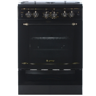 Плита газовая Gefest ПГ 6100-02 0183 черный, конфорок 4 шт, духовка 52 л, 60 см x 85 см x 60 см