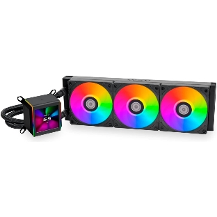 Система жидкостного охлаждения Lian Li GA II LCD 360 Black, 360 мм, 3x120 мм, 300-2450 об/мин, 30 дБ, 4-pin PWM, ЖК-дисплей, ARGB, черный