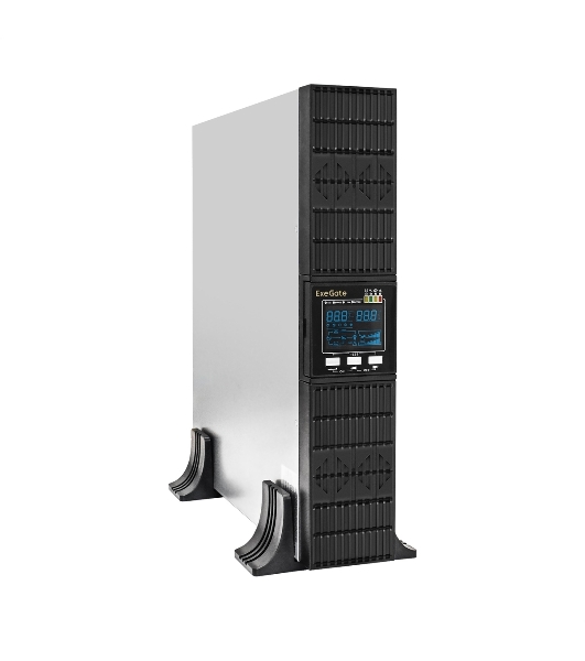 Источник бесперебойного питания On-line ExeGate EP285646RUS PowerExpert ULS-1000.LCD.AVR.C13.USB.RS232.SNMP.2U 1000VA/1000W, On-Line, PF=1, LCD, 4*IEC-C13, RS232, USB, SNMP-slot, Rackmount 2U/Tower, черный