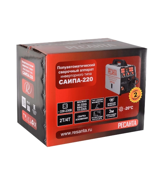Сварочный аппарат инверторный п/а САИПА-220 Ресанта