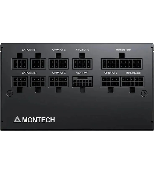 Блок питания Montech ATX 850W CENTURY GOLD G5, 850 Вт, 80 PLUS GOLD, 120 мм, модульный, черный