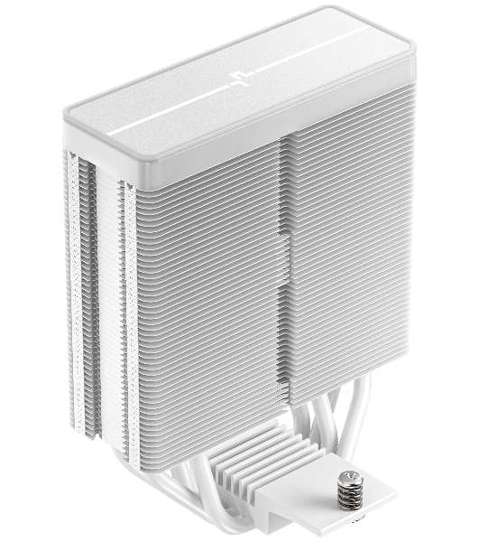 Кулер для процессора DEEPCOOL AG400 WH ARGb V2 белый 120мм алюминий+медь 2100rpm 31.6db 4-pin 220W 152мм