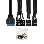 Компьютерный корпус Minitower ExeGate BAA-308MU2-AAA450 (mATX, БП AAA450 с вент. 8см, 1хUSB+2хUSB 3.0, HD Audio, черный), фото8