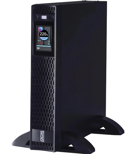 Источник бесперебойного питания Powercom Next, On-Line, 1500VA/1500W, Rack/Tower, 8*IEC320-C13, LCD, Serial+USB, SmartSlot, подкл. доп. Бат.