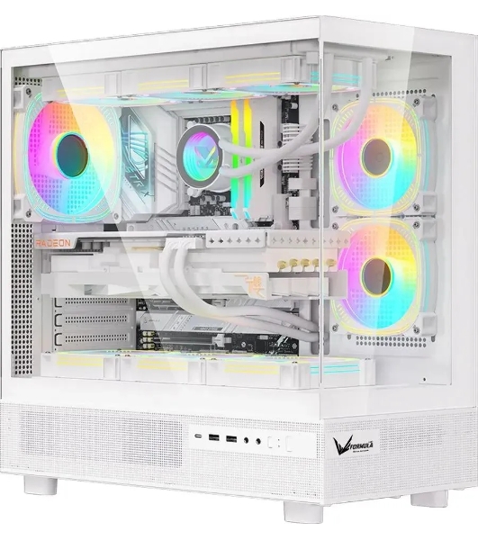 Компьютерный корпус Aerocool/Formula Crystal Z8 белый без БП ATX 9x120мм 7x140мм 1xUSB 2.0 1xUSB 3.0 1xUSB3.1 audio bott PSU