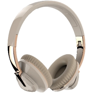 Беспроводные наушники MORE CHOICE HW33 бежевый, накладные, Bluetooth, до 6 ч