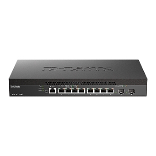 Коммутатор D-Link DXS-1210-10TS/B2A, 8×10 Гбит/с + 2×10 Гбит/с SFP+, управляемый