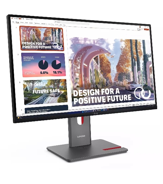 Монитор Lenovo 27' ThinkVision P27QD-40 черный IPS LED 4ms 16:9 HDMI матовая HAS Piv 1500:1 350cd 178гр/178гр 2560x1440 120Hz DP QHD USB 6.8кг