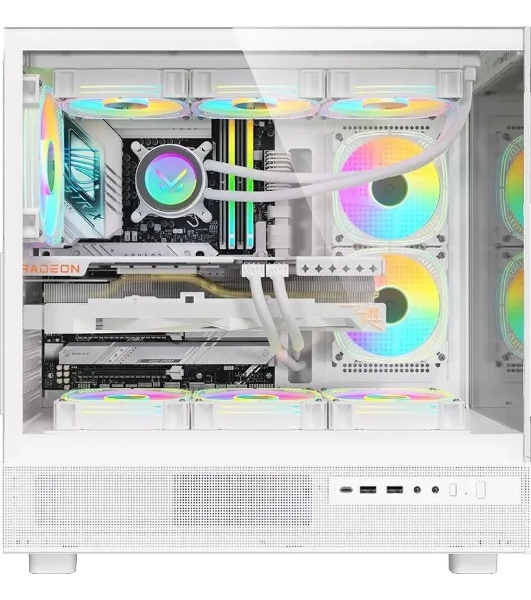 Компьютерный корпус Aerocool/Formula Crystal Z8 белый без БП ATX 9x120мм 7x140мм 1xUSB 2.0 1xUSB 3.0 1xUSB3.1 audio bott PSU