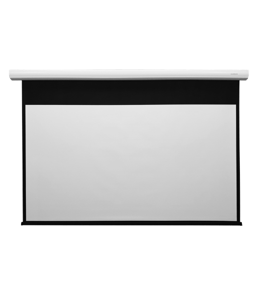Экран с электроприводом Lumien Master Control 233x366 см (165'), рабочая область 223х356 см, Matte White FiberGlass, черная кайма по периметру 5 см 16:10 LMC-100133
